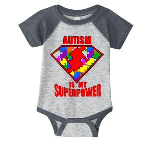 Autism Is My Superpower Superheo Infant Baby Jersey Bodysuit