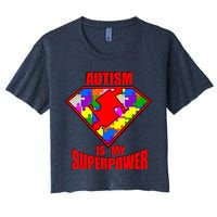 Autism Is My Superpower Superheo Crop Top