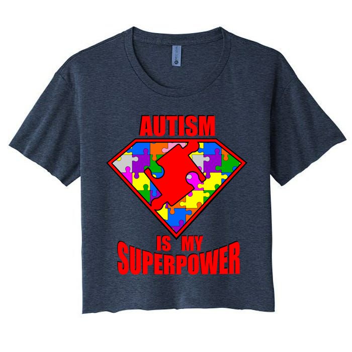 Autism Is My Superpower Superheo Crop Top