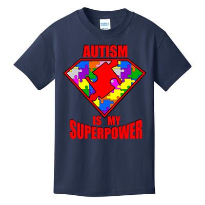 Autism Is My Superpower Superheo Kids T-Shirt