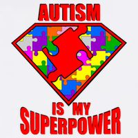 Autism Is My Superpower Superheo Garment-Dyed Sweatshirt