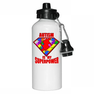 Autism Is My Superpower Superheo Aluminum Water Bottle