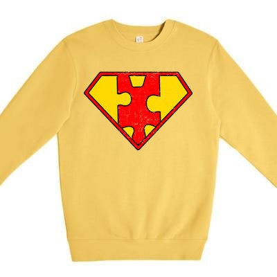 Autism Is My Superpower! Superhero Premium Crewneck Sweatshirt