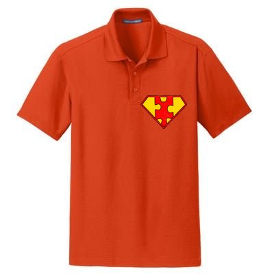 Autism Is My Superpower! Superhero Dry Zone Grid Polo