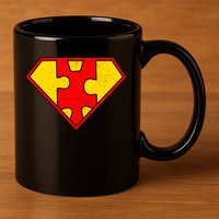 Autism Is My Superpower! Superhero 11oz C Handle Ceramic Mug