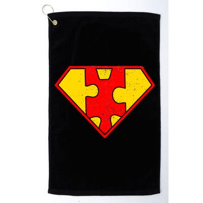 Autism Is My Superpower! Superhero Platinum Collection Golf Towel