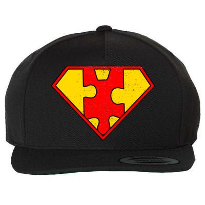 Autism Is My Superpower! Superhero Wool Snapback Cap