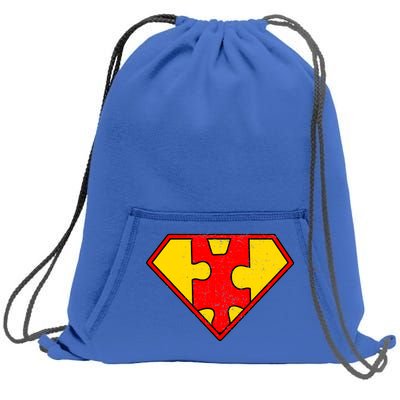 Autism Is My Superpower! Superhero Sweatshirt Cinch Pack Bag