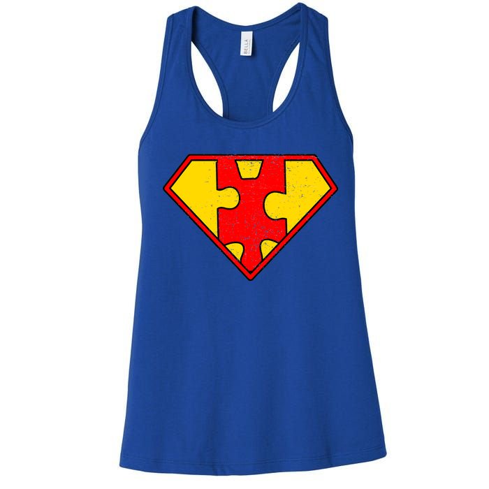 Autism Is My Superpower! Superhero Women's Racerback Tank