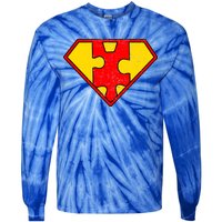 Autism Is My Superpower! Superhero Tie-Dye Long Sleeve Shirt