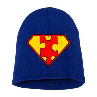 Autism Is My Superpower! Superhero Short Acrylic Beanie