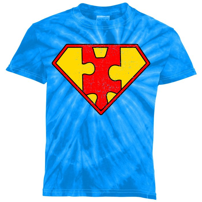 Autism Is My Superpower! Superhero Kids Tie-Dye T-Shirt