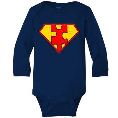 Autism Is My Superpower! Superhero Baby Long Sleeve Bodysuit