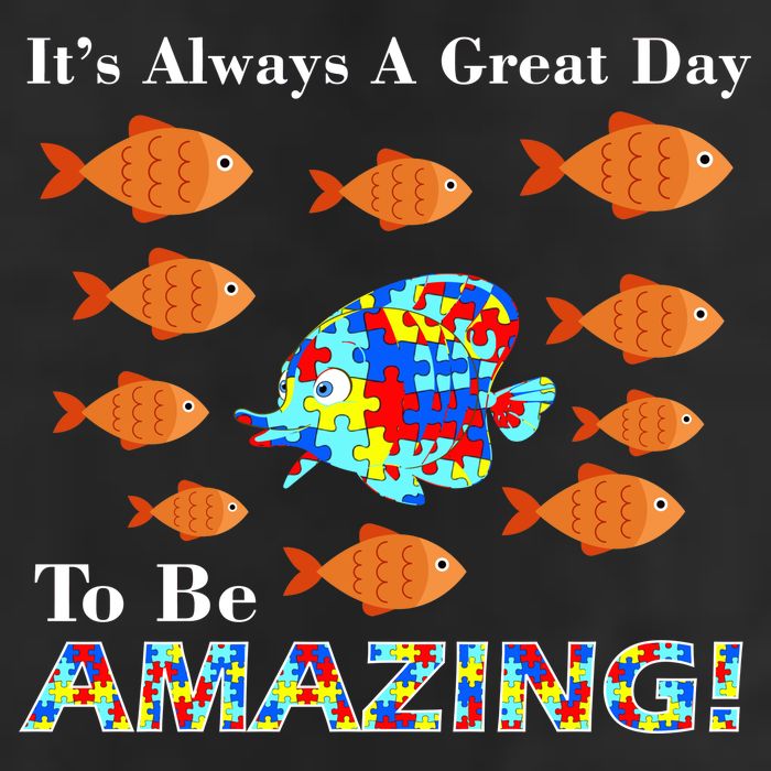 Autism It's Always A Great Day To Be Amazing Golf Towel