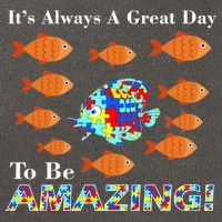 Autism It's Always A Great Day To Be Amazing Cotton Canvas Backpack