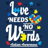 Autism Love Needs No Words Doggie Tank