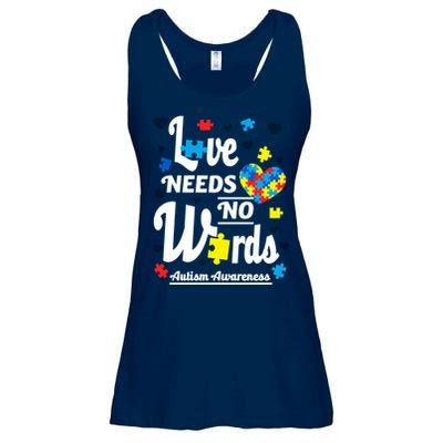 Autism Love Needs No Words Ladies Essential Flowy Tank