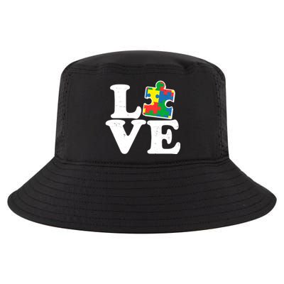 Autism Love Puzzle Piece Cool Comfort Performance Bucket Hat