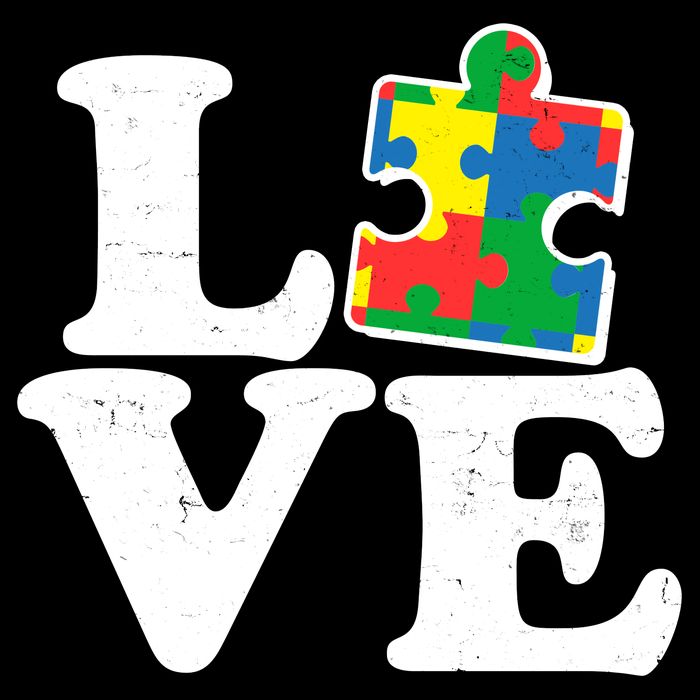 Autism Love Puzzle Piece Cooling Performance Crew T-Shirt