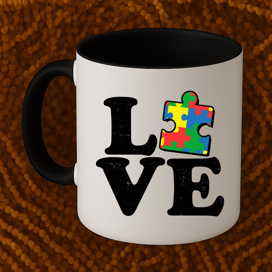 Autism Love Puzzle Piece Mug