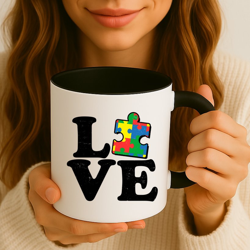 Autism Love Puzzle Piece Mug
