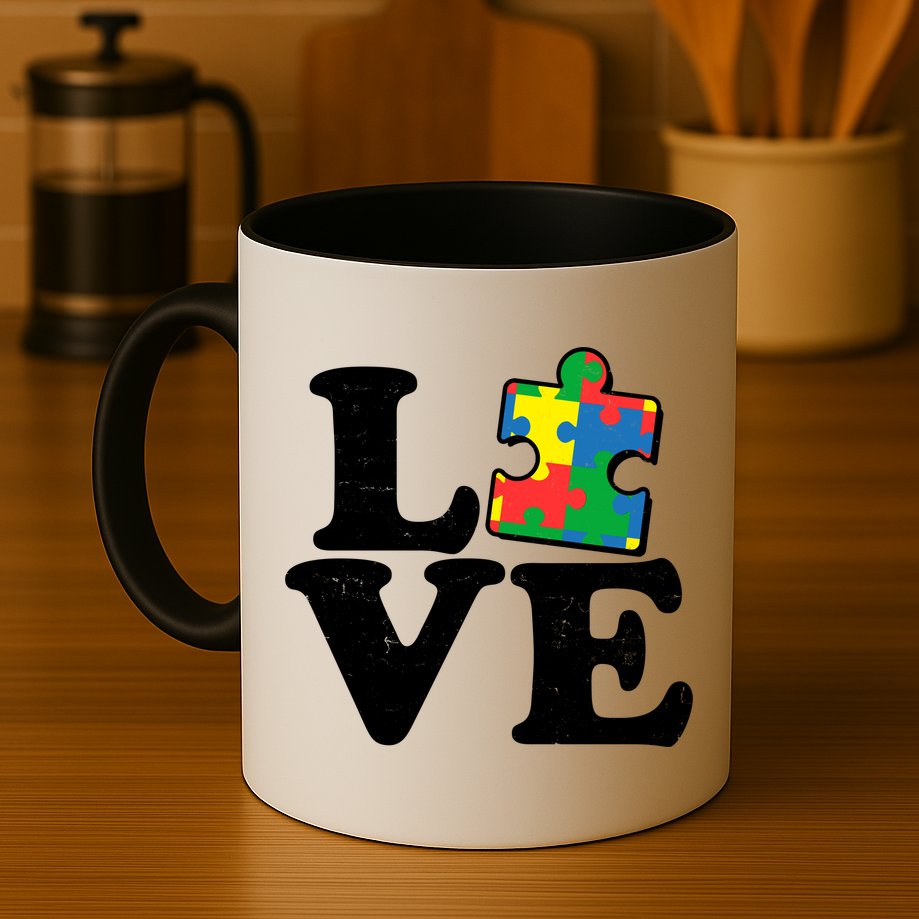 Autism Love Puzzle Piece Mug
