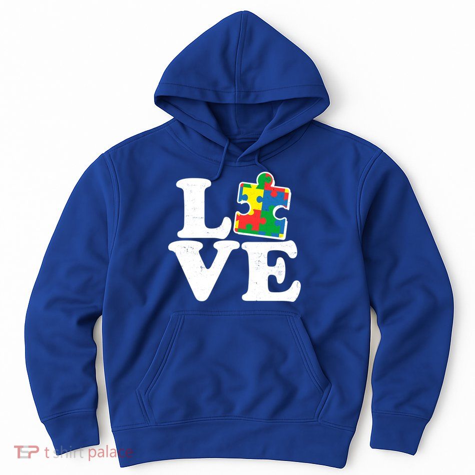 Autism Love Puzzle Piece Hoodie