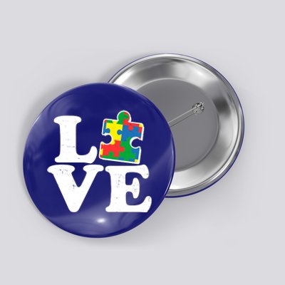 Autism Love Puzzle Piece Button