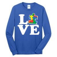 Autism Love Puzzle Piece Tall Long Sleeve T-Shirt