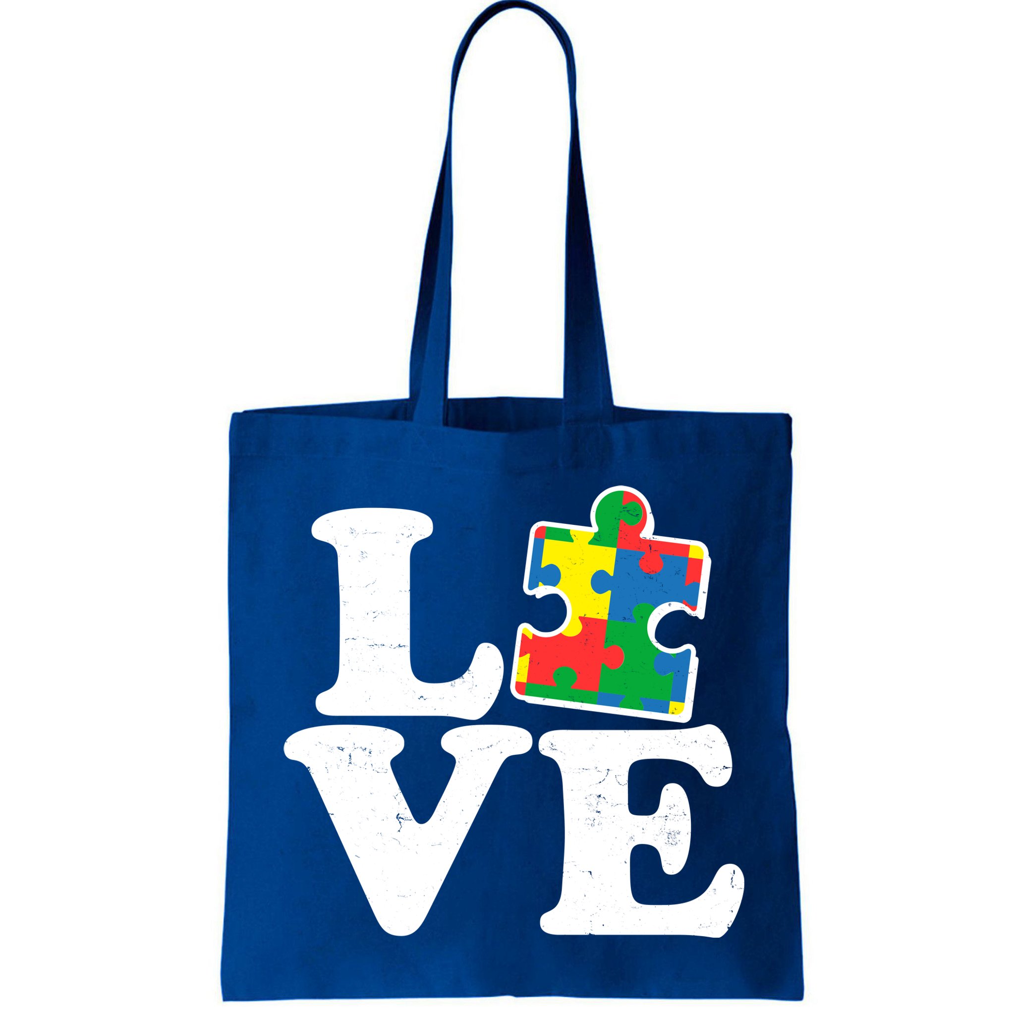 Autism Love Puzzle Piece Bag