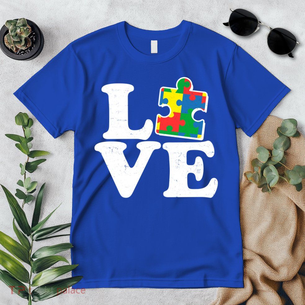 Autism Love Puzzle Piece Premium T-Shirt