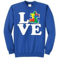 Autism Love Puzzle Piece Tall Sweatshirt