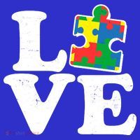 Autism Love Puzzle Piece Baby Bodysuit