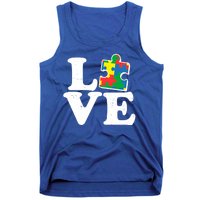 Autism Love Puzzle Piece Tank Top