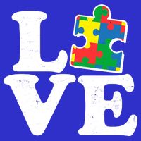 Autism Love Puzzle Piece Womens T-Shirt