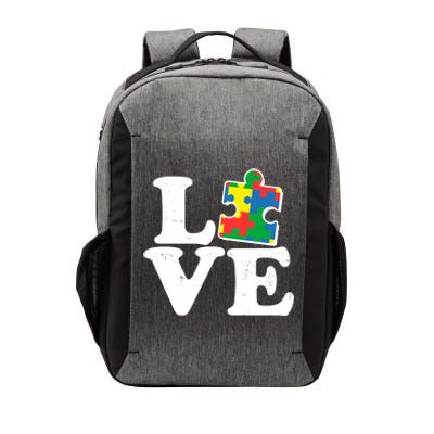 Autism Love Puzzle Piece Vector Backpack