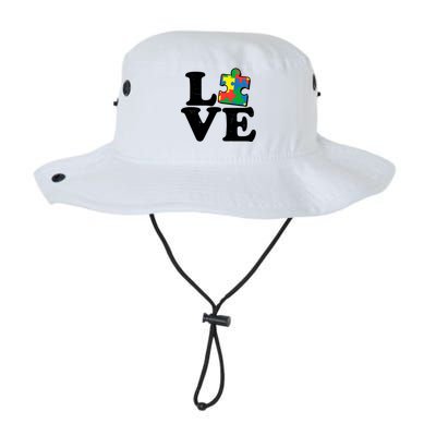 Autism Love Puzzle Piece Legacy Cool Fit Booney Bucket Hat