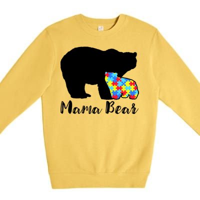 Autism Mama Bear Premium Crewneck Sweatshirt