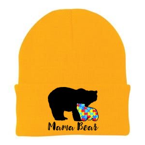 Autism Mama Bear Knit Cap Winter Beanie