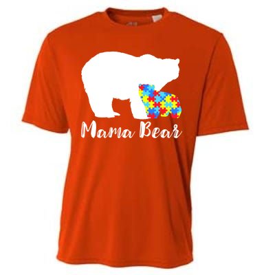 Autism Mama Bear Cooling Performance Crew T-Shirt