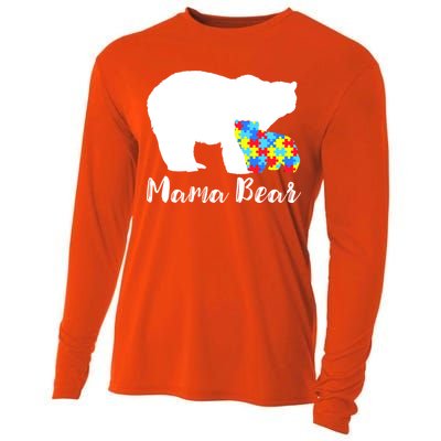 Autism Mama Bear Cooling Performance Long Sleeve Crew