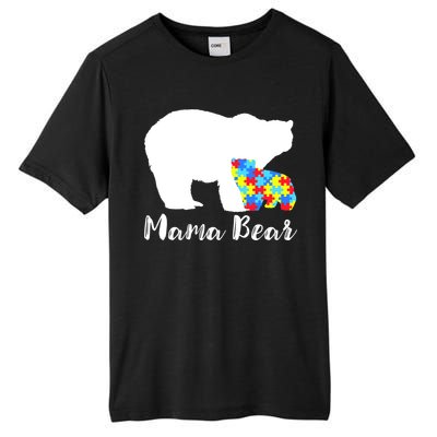 Autism Mama Bear Tall Fusion ChromaSoft Performance T-Shirt