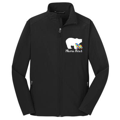 Autism Mama Bear Core Soft Shell Jacket