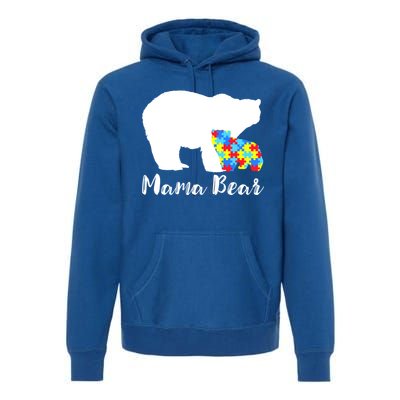 Autism Mama Bear Premium Hoodie