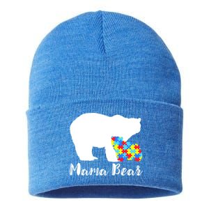 Autism Mama Bear Sustainable Knit Beanie