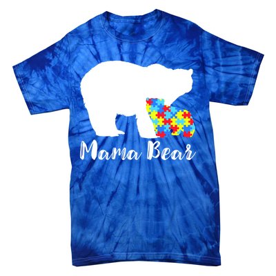 Autism Mama Bear Tie-Dye T-Shirt