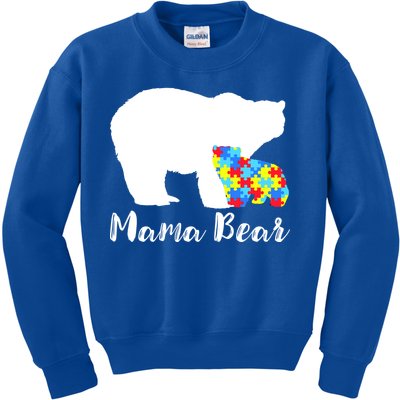 Autism Mama Bear Kids Sweatshirt