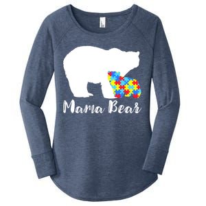 Autism Mama Bear Women's Perfect Tri Tunic Long Sleeve Shirt