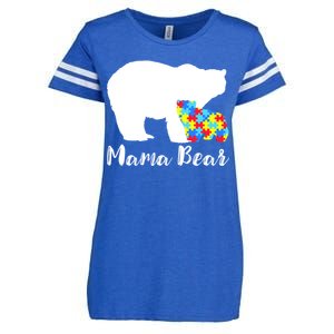 Autism Mama Bear Enza Ladies Jersey Football T-Shirt