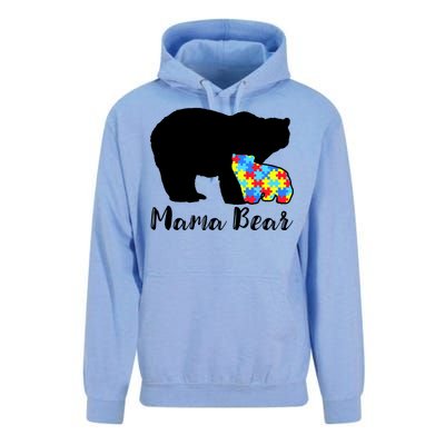 Autism Mama Bear Unisex Surf Hoodie